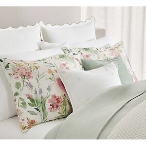 Lauren Ralph Lauren Marguerite Collection Piqué Scallop Euro Sham Cotton $135